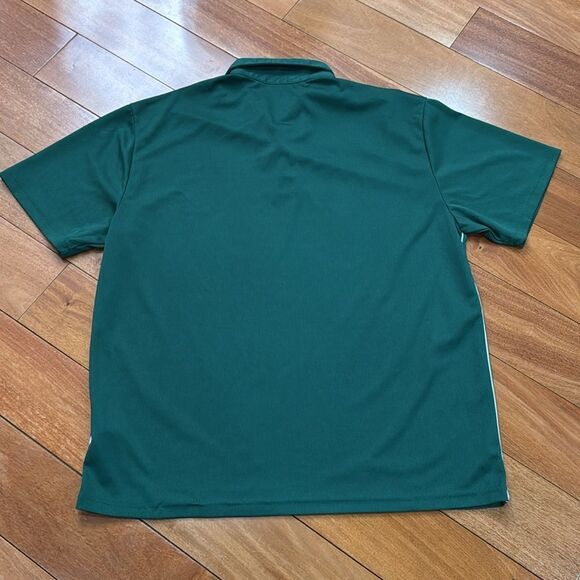 Nike Dri-Fit Men's Green/White 3 Button SS Polo Shirt Size XL - Picture 6 of 8